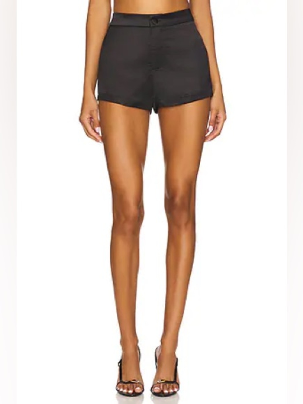 REVOLVE Superdown Satin Hot Shorts - Black - Small- NWT